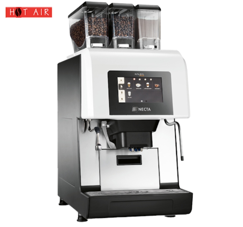Thân máy pha cafe tự động Necta Kalea Plus được làm từ chất liệu thép và Slatic