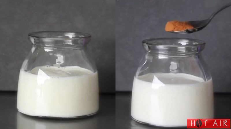 Tạo lếu láo phù hợp sữa tươi tỉnh hạnh nhân nằm trong chút bột quế